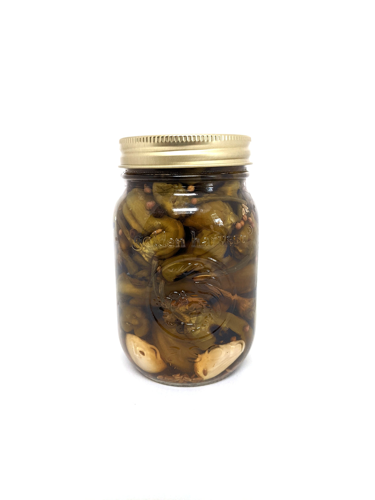 Charred Pickled Shishito Peppers